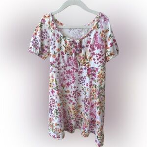 Children’s Place Floral Dress with Pink and Orange Accents